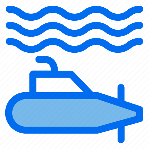 Submarine, military, transport, sea, navy icon - Download on Iconfinder
