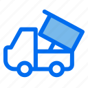 unloading, trailer, transportation, vehicle, truck