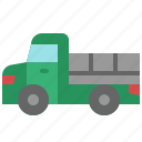 flatbed, truck, lorry, delivery, transportation, vehicle, automobile, side