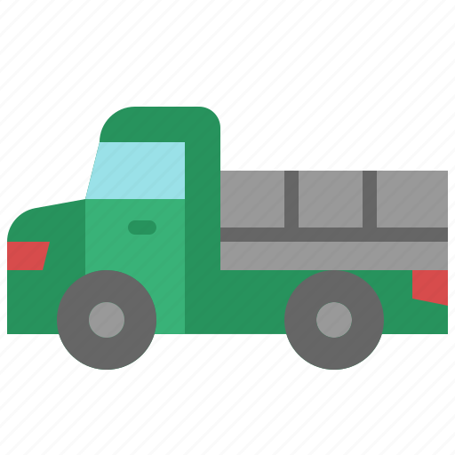 Flatbed, truck, lorry, delivery, transportation, vehicle, automobile icon - Download on Iconfinder