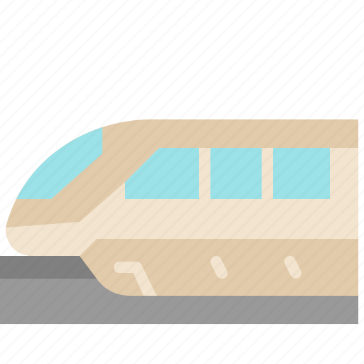 Monorail, train, speed, rail, transportation, vehicle, railway icon ...