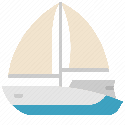 Sailboat, sail, boat, yacht, transportation, sea, travel icon - Download on Iconfinder