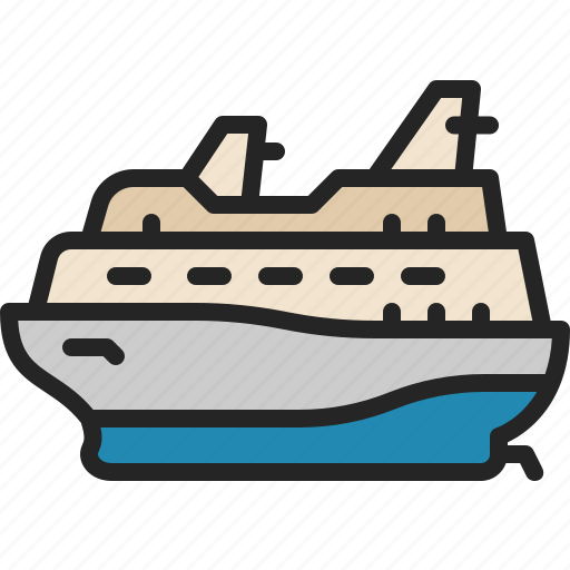 Cruise, ship, vessel, travel, transportation, vehicle, vacation icon - Download on Iconfinder