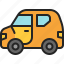 mini, car, micro, vehicle, transportation, automobile, transport, side 