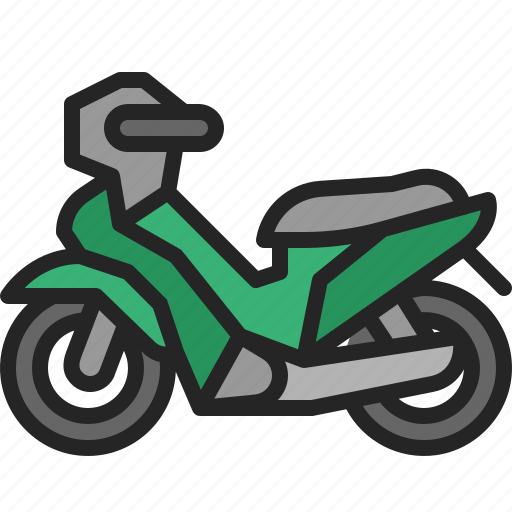Motorcycle, motorbike, vehicle, transport, transportation, asian, side icon - Download on Iconfinder