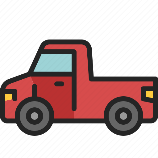 Pickup, truck, car, vehicle, transportation, automobile, delivery icon - Download on Iconfinder