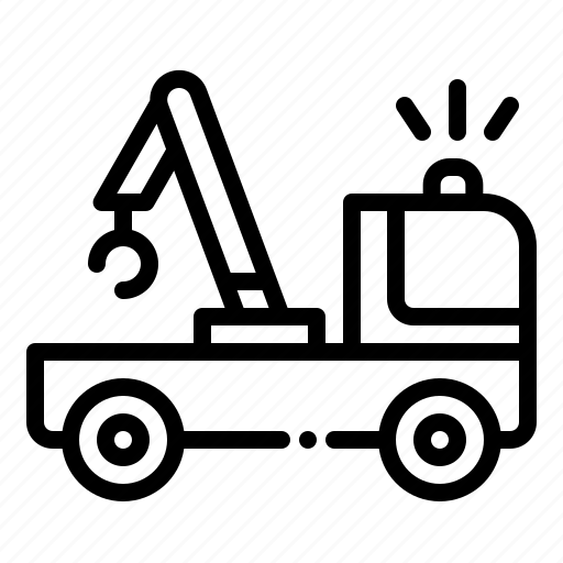 Tow truck, towing car, transportation, transport, vehicle icon - Download on Iconfinder