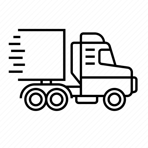 Transportation, truck, semitruck, deliver, trailer, container, cargo icon - Download on Iconfinder