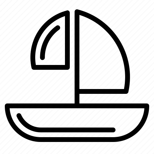 Boat, sailboat, sea, transportation icon - Download on Iconfinder
