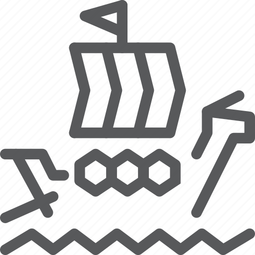 Barque, noah, sail, transport, travel, vehicle, water icon - Download on Iconfinder