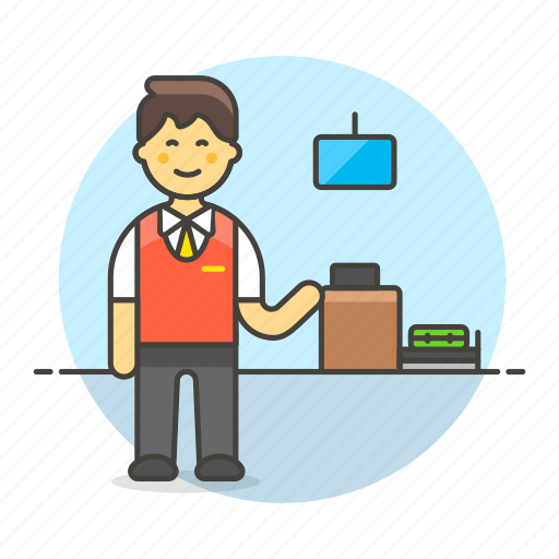 Agent, airline, check, counter, crew, flight, in icon - Download on Iconfinder