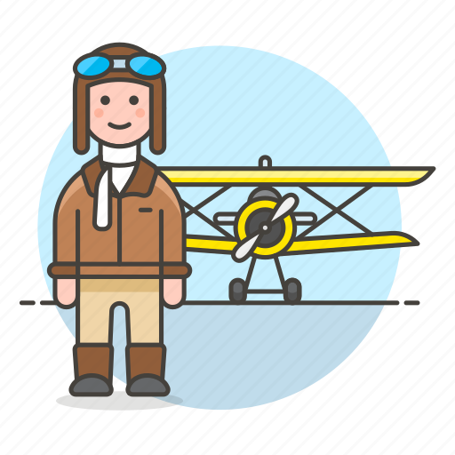 Aircraft, and, aviation, aviator, man, pilot, pilots icon - Download on