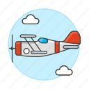plane, aircrafts, sky, airscrew, front, air, aviation, transportation, propeller