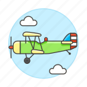 air, aircrafts, sky, front, propeller, plane, airscrew, aviation, transportation