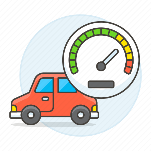 Car, dashboard, features, gauge, road, speed, status icon - Download on Iconfinder