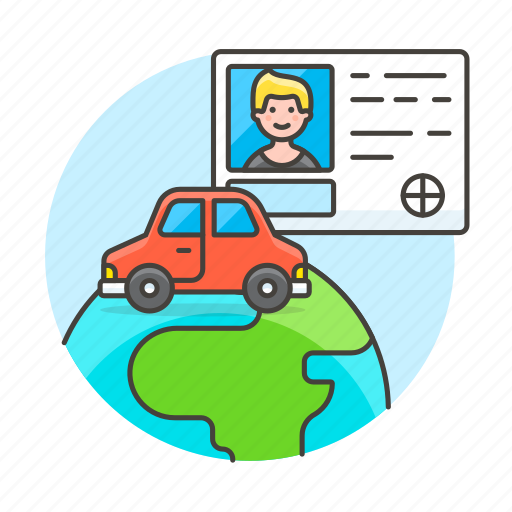 Driving, global, journey, license, male, road, transportation icon - Download on Iconfinder