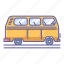 bus, old, side, transportation, vehicle, view 