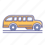bus, school, side, transportation, vehicle, view 