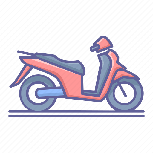 Matic, motorcycle, scooter, side, transportation, vehicle, view icon - Download on Iconfinder