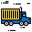 box, container, deliver, truck 