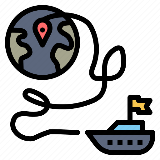 Commerce, international, route, shipping, trade, transportation icon - Download on Iconfinder
