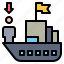 commerce, passenger, ship, trade, transportation 