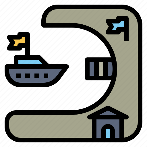 Dock, harbor, landing, port, quay, wharf icon - Download on Iconfinder