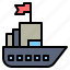 barge, boat, commerce, ship, trade, transportation, vessel 