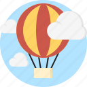 baloon, cloud, fly, sky