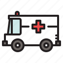 ambulance, colored, hospital, medical, medicine, transportation, van