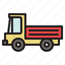 colored, transportation, truck, vehicle