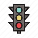 colored, traffic light, transportation