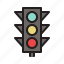 colored, traffic light, transportation 