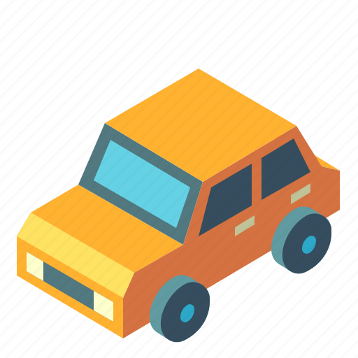 Automobile, car, isometric, saloon car, sedan, transportation, vehicle icon - Download on Iconfinder