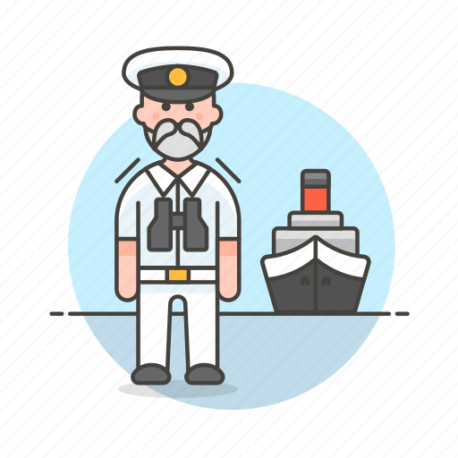 Captain, ferry, fluvial, male, maritime, ship, transportation icon - Download on Iconfinder