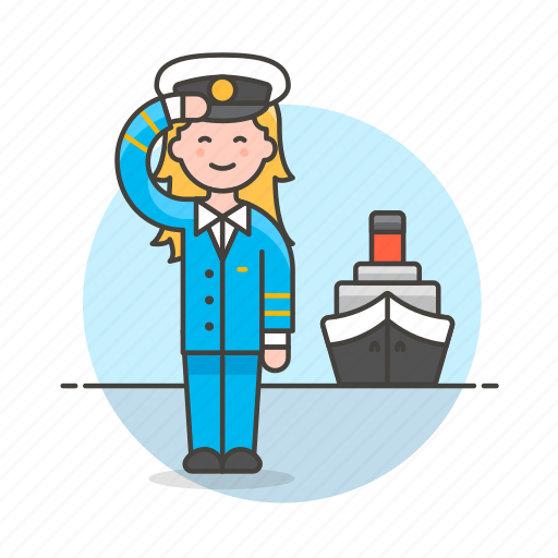 Maritime, transportation, ferry, fluvial, waterborne, ship, captain icon - Download on Iconfinder