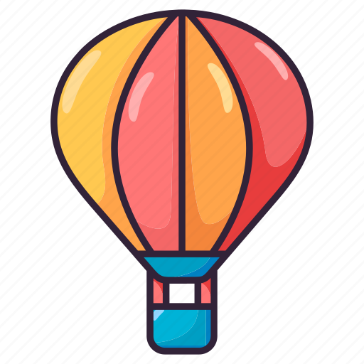 Hot, air, balloon, transportation, travel, public, airplane icon - Download on Iconfinder