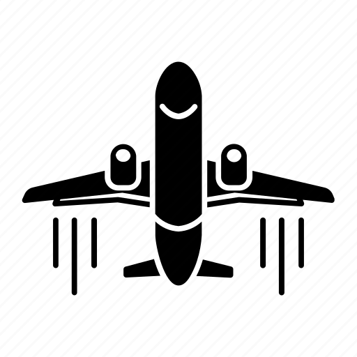 Airplane, flight, jet, transportation, travel, vehicle icon - Download on Iconfinder