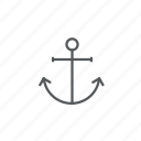 anchor, boat, ocean, sail, sea, vessel, water