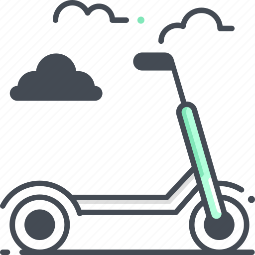 Scooter, kick, sport, push icon - Download on Iconfinder