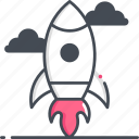 spacecraft, rocket, startup, spaceship