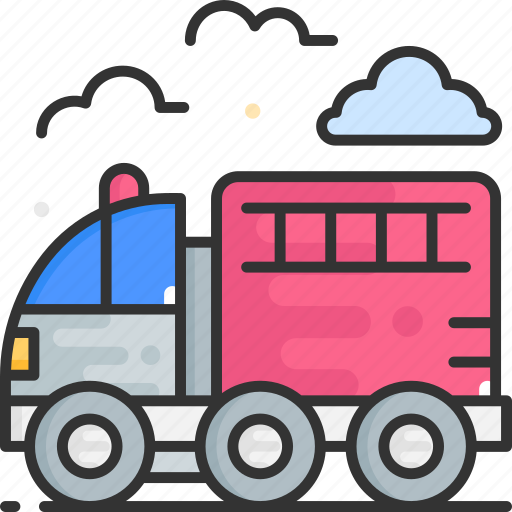 Transport, fire engine, emergency, truck icon - Download on Iconfinder