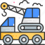 crane, construction, transport, vehicle 