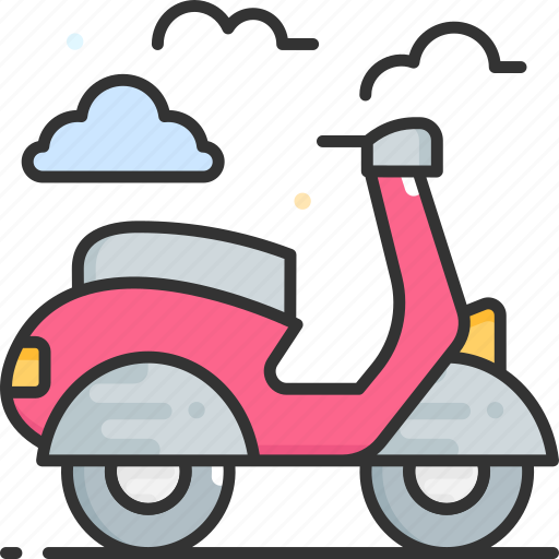Scooter, motorcycle, transport, motorbike icon - Download on Iconfinder