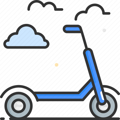 Scooter, sport, push, kick icon - Download on Iconfinder