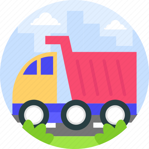 Garbage, vehicle, truck, dump truck icon - Download on Iconfinder