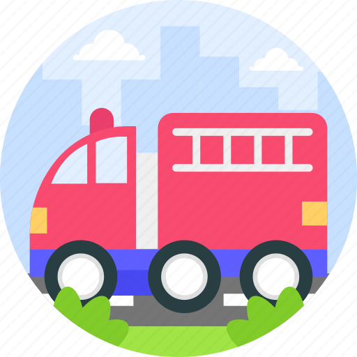 Transport, emergency, truck, fire engine icon - Download on Iconfinder