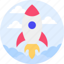 spacecraft, rocket, startup, spaceship