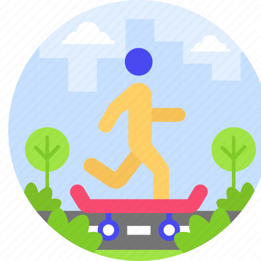 Ride, travel, skating, sports, skateboard icon - Download on Iconfinder