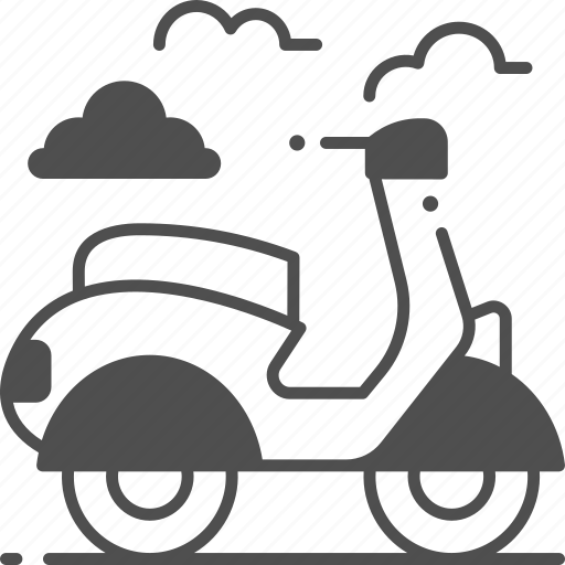 Scooter, transport, motorcycle, motorbike icon - Download on Iconfinder